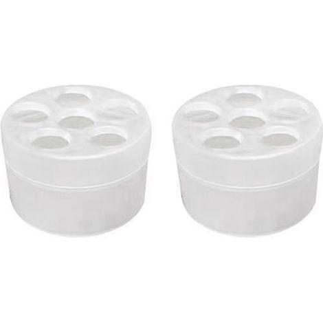 Lot de 2 supports à tiges spiralés Ikebana pour bouquets DIY, vase torsadé, grille de fixation pour plantes à plusieurs trousTransparent (1/5)