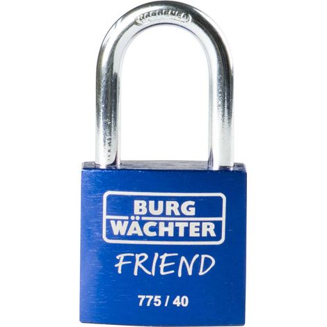 Burg Wächter 39441 Cadenas 40.00 mm fermeture différente bleu avec serrure à clé C304442