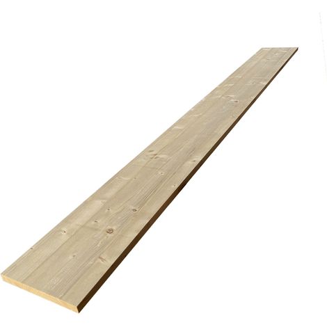 Tablette Sapin bois massif, L.200 x l.20 cm, Ep.18 mm (1/5)