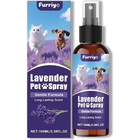 Furriyo Pet Lavender Spray, suitable for dogs and cats, deodorizes, leaves a long-lasting fragrance, soothes and refreshes the pet's emotions. (1/5)