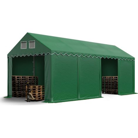 4x8m Tente de stockage TOOLPORT, PVC 800 N, H. 2,6m (1/5)