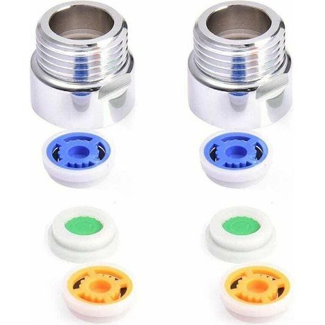 Mousseur et brise-jet pour robinet2 Pièces Douche Réducteur, Limiteur de Debit d'Eau Douche, Douche Limiteur de Réducteur Réducteur de Débit Réglé pour Cuisine, Salle à Manger, Salle de Bain (1/4)