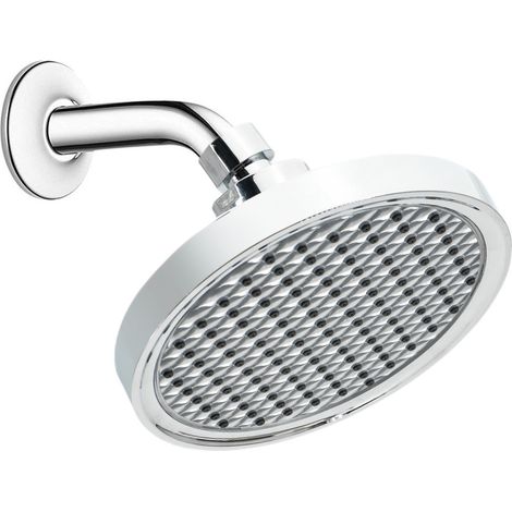 Round 15cm shower head with high water pressure  High-quality, tangle-free design  Highly efficient, water-saving shower head--DTEKGAZ