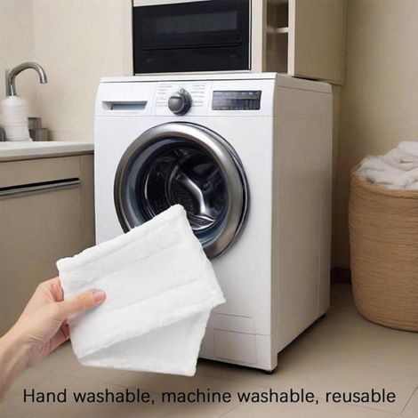 Lingette Microfibre - 4 Pièces - Pour Karcher Easyfix SC1 à SC5 - Lavable En Machine - Nettoyage Sol MASQUE - MOUFLE - CHAUSSONS CH (1/5)