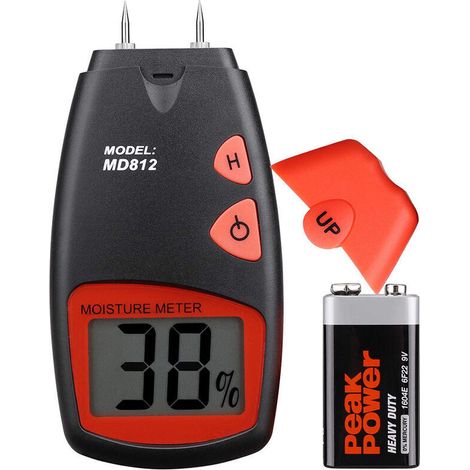 Humidimètre à bois portable avec écran LCD numérique HD. plage de mesure 5%-40%. précision +/- 1%. (1/5)