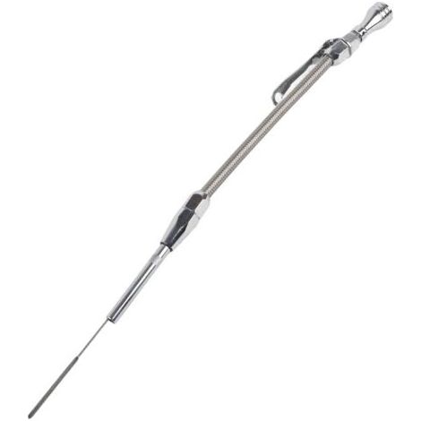 pour chevy 350 engine oil dipstick Jauge d'huile de remplacement en acier inoxydable Jauge d'huile Flexible adaptée aux moteurs Chevy SB 265283327350383400 (1/5)