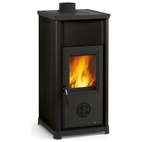 Stufa a legna – Tea finitura Nera 42×42 h83 cm 6,6 kW – La Nordica