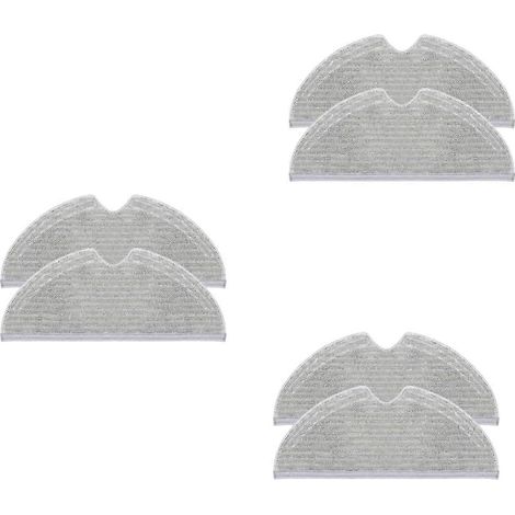 Ensemble de 6 balais à couverture complète, compatible avec les aspirateurs et balais robots Mijia 1C 1T F9 D9, accessoires de nettoyage humide et sec comprenant un réservoir d'eau et une lingette de (1/5)