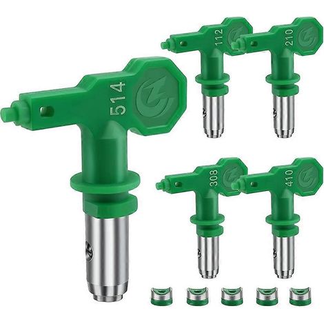Lot de 5 embouts réversibles basse pression pour peinture sans air (112210410514) (1/5)