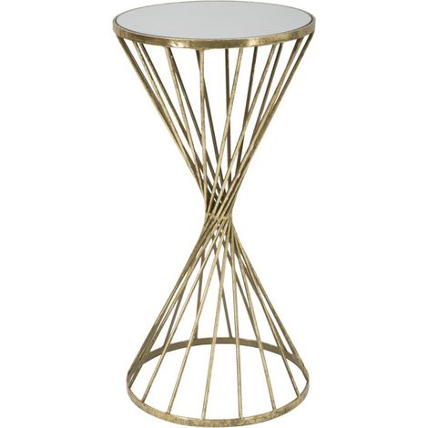 Table d'Appoint Design "Hypnose" 70cm Or (1/5)
