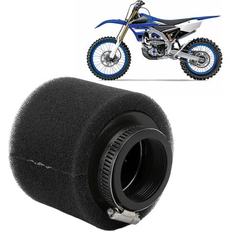 Kit di spugne filtranti per aspirazione moto/ATV da 45 mm/1,8 pollici, adatto per motori da 50 a 200 cc, colore nero.