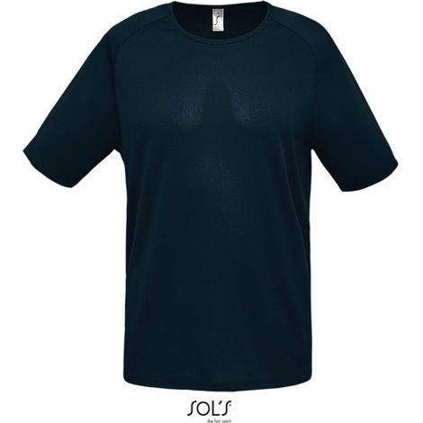Camiseta Hombre Manga Raglán SOL'S SPORTY XL Azul petróleo