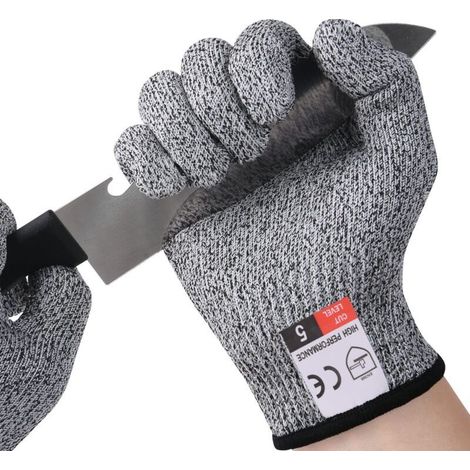 Work gloves, cut-resistant gloves for children and women, level 5 cut protection gloves for cooking, gardening, DIY, and outdoor activities. Prevent cuts, EN 388 certified knives - M (1/5)