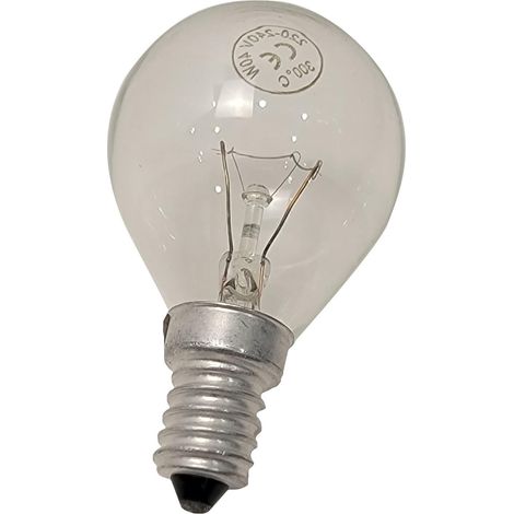 Ampoule Four E14 40W 230V - Résistante 300°C - Ø45x78mm - Pour Électroménager (1/3)