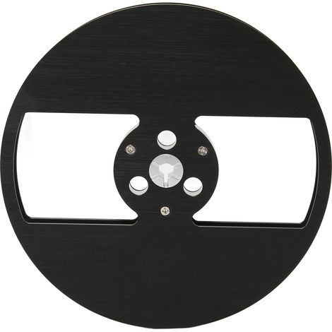 Bobine Vide 1/4 Pouce 7" en Alliage d'Aluminium à 2 Trou pour TEAC, Pièce Machine de Rembobinage de Ruban Noir (1/5)