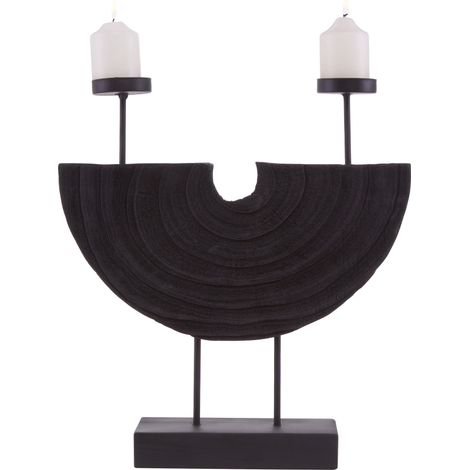 Interiors by Premier Handcrafted 2 Candle Holder, Versatile Candle Stick Holders, Candle Stand Holder, Stylish Candle Base (1/5)