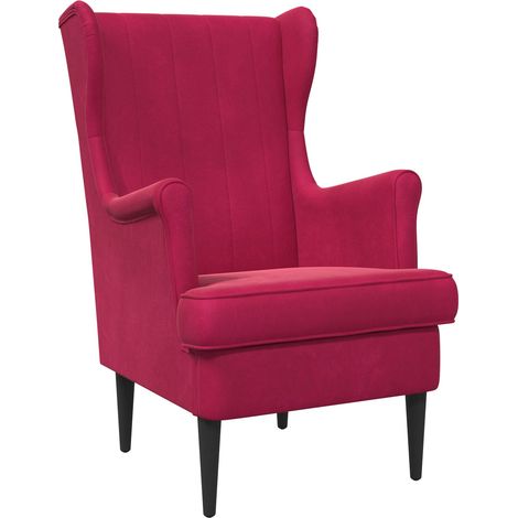 Sessel Weinrot Samt vidaXL