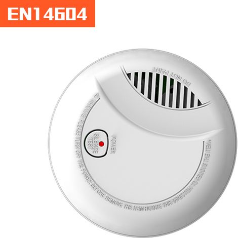 Détecteur de fumée à pile EN14604 avec flash lumineux et alarme sonore, pose facile, très sensible, alarme incendie pour maison (1/3)