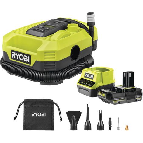 Ryobi ONE+ Multi Inflator Starter Kit (1 x 2.0Ah Battery) 18V RMI18-1C20GL