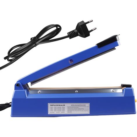 300mm scelleuse thermique, 40.2 8 11.5cm Machine à sceller à chaud, Machine d'étanchéité en Plastique pour Sacs en Plastique, Sacs en Aluminium, Sacs en Papier Kraft, Bleu (1/5)