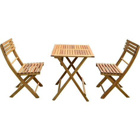 Balkon-Set Milos, 3 teilig Akazienholz FSC