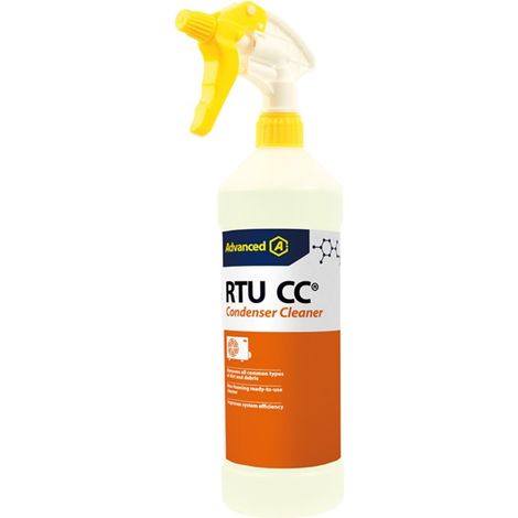 Nettoyant pour condenseurs RTU CC – Pulvérisateur 1L – Élimine saletés courantes – Biodégradable et sans danger pour l'environnement – Salina