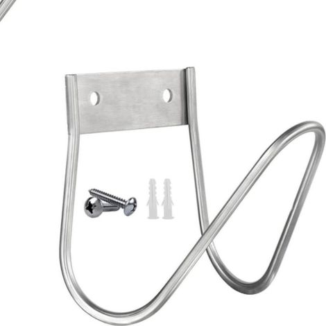 Lot de 1 crochets muraux pour tuyau d'arrosage, support mural pour tuyau d'arrosage, support mural en métal, support de tuyau d'arrosage pour cour, pelouse (1/5)