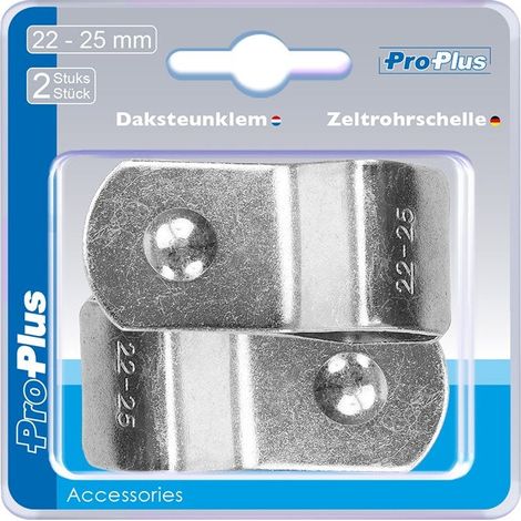 Abrazadera para tienda de campaña 22-25mm 2 piezas en blister (1/5)