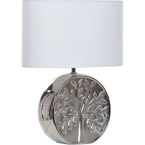 Table Lamp KHERLEN Ceramic Silver