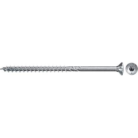 Fischer 50x Power-Fast II FPF II CTP 6 x 220 mm BC testa svasata con impronta TX30 parzialmente filettata zincata blu passivata - 670467 (1/4)