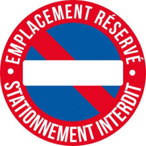 1 Adhesif emplacement reserve diametre 25cm