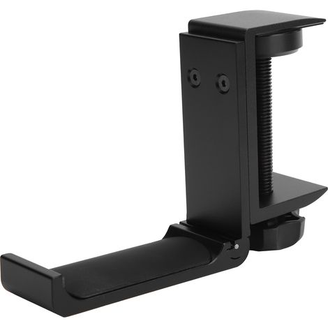 Support de Casque Pliable, Rangement Bureau pour Écouteurs, Support Murale Pliable (Noir) (1/5)