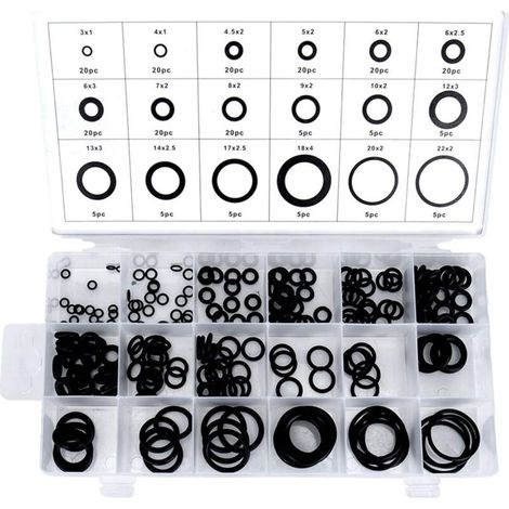 Assortiment 225pcs Joint Torique en Caoutchouc avec Boîtier,Assortiment 225pcs Joint Torique en Caoutchouc avec Boîtier (1/5)