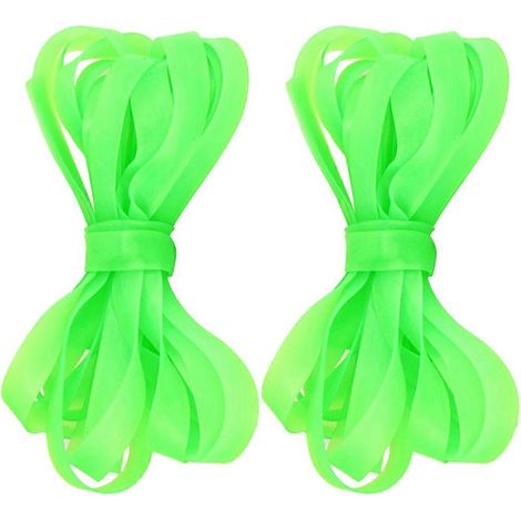 Cordes élastiques (lot de 4) pour sauter à la corde, idéales pour l'école et les jeux scolaires - Vertes - Durables et confortables (1/5)