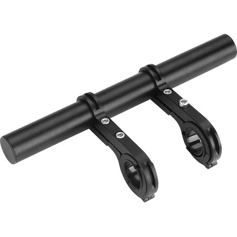 Fahrradlenkerverlängerung, Fahrradlenkerverlängerung, Fahrradlenkerverlängerung, Lenkerverlängerung, Fahrradlenkerverlängerungshalterung, zur Aufnahme von Fahrradlichtern, 20 cm, Schwarz (1/5)