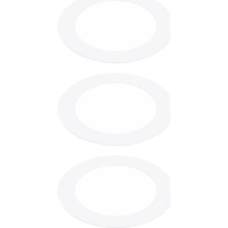 3.19" ID 4.53" Od Gaffe Recessed Rings Clear 3Pcs Bright White Gaffe Trim Ring Lighting Fixture, for Ceiling Wall Recessed Canete Luminaires (1/5)