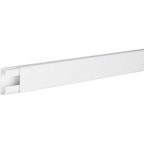 Goulotte de distribution PVC 18x45 mm - Longueur 200 cm (RAL 9016) LF1804509016 Hager