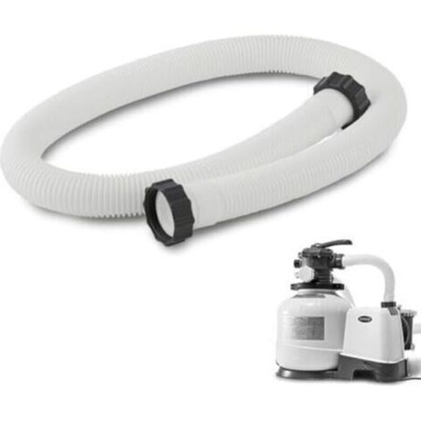 Tuyau de Piscine 38 mm, 150cm Tuyau de Rechange pour Piscine, Flexible pour Pompe de Piscine et Aspirateur, pour Pompe de Filtration pour Intex