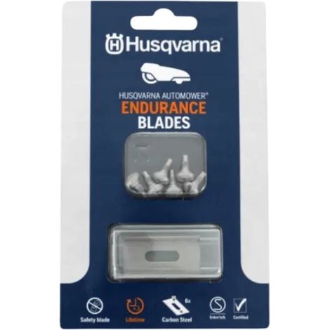 Rasenmäherklingen Husqvarna endurance 6 Stück Kohlenstoffstahl