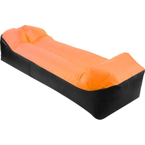 Canapé gonflable extérieur ultraléger, sac de couchage de plage camping voyage, matelas d'air transat coussin gonflable (1/5)