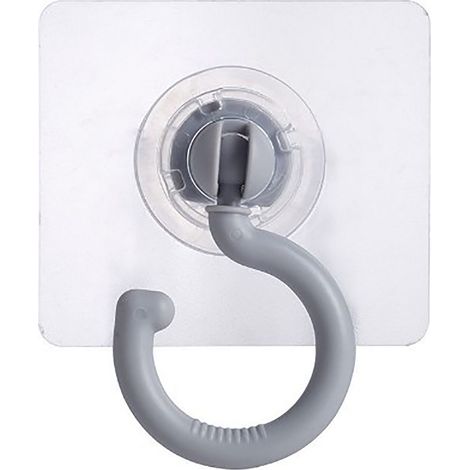 Crochets adhésifs rotatifs à fixer au plafond, crochets pour moustiquaires, crochets de porte/penderie, crochets adhésifs sans perçage et sans résidus pour salles de bains, salons, dortoirs et espaces (1/5)