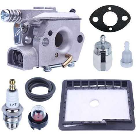 Kit Carburateur pour ECHO CS3000 CS3400 CS3450 CS300 Tronçonneuse, Carburateur avec Filtre à Air + Joint + Filtre à Carburant + Tuyau Pièces de Rechange Accessoire (1/4)