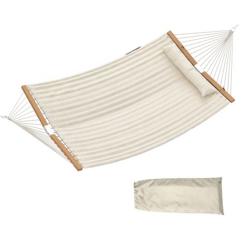 Outsunny Amaca Esterno Trapuntata Imbottita 325x140 cm Bianco Crema