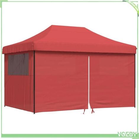 Tente de réception pliable - FAFEICY - 4004979 - 4 parois latérales - Toit Oxford PVC - Cadre acier revêtu (1/5)