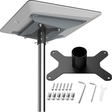Adaptateur de tuyau plat haute performance, kit de montage Internet plat haute performance, kit de montage, support de toit pour antenne, poteau, support de toit (1/5)