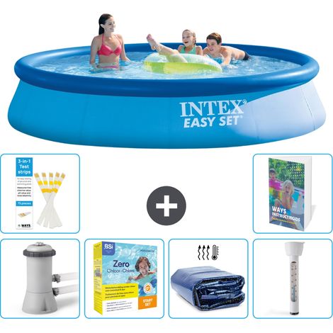Easy Set Pool Rund - 396x84 cm - 7-teilig  S184 (1/5)