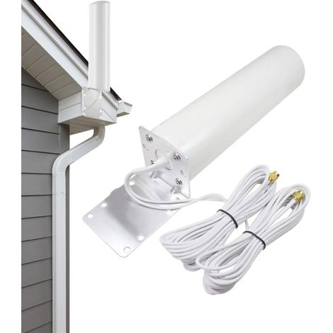 Extension WIFI extérieure, amplificateur de signal d'extension WIFI extérieur Prolongateur de portée WIFI Répéteur WIFI Booster d'extension de Signal extérieur étanche installation rapide
