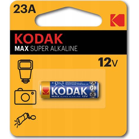 Batteria Kodak Max Super 12V Alkaline 23A Pila MN21 Torce Flah (1/2)