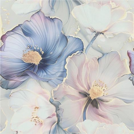 Muriva Bliss Floral Pink And Gold Wallpaper Paste The Paper Washable Delicate