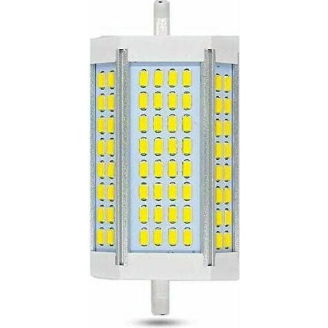 Ampoule LED R7S 118 mm 30 W à intensité variable, 3 000 lm, blanc froid 6 000 K, R7S J118 200 W 300 W équivalent à un crayon halogène, luminosité de 200 degrés, R7S 118 mm ampoule LED à intensité vari (1/5)